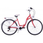 Mestský bicykel 28" Kozbike KOZ13 6 prevodový Koralový (lososový)